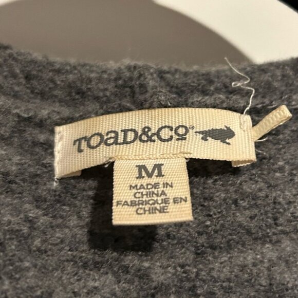 Toad&co  Merino wool Heartfelt hoodie sweater Size Medium - Picture 4 of 6